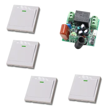 AC 220V 10A Wireless Remote Control Switch 1CH Relay Receiver Module Wall Transmitter Radio Light Switch Fixed Code 315/433Mhz
AC 220V 10A Wireless Remote Control Switch 1CH Relay Receiver Module Wall Transmitter Radio Light Switch Fixed Code 315/433Mhz