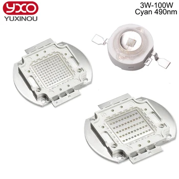 YXO YUXINOU High Power LED Cyan 490nm Bulb Chip 3W 5W 10W 20W 30W 50W 100W 490 nm Ice Blue DIY COB LED Epileds
YXO YUXINOU High Power LED Cyan 490nm Bulb Chip 3W 5W 10W 20W 30W 50W 100W 490 nm Ice Blue DIY COB LED Epileds