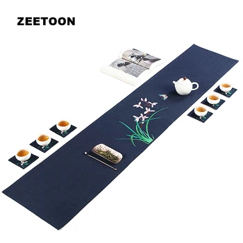 Zen Style Japanese Linen Embroidery Table Runners Tea Coffee Mat Teacup Pad 6PCS Cup Mat Tablecloth vintage Creative Home Decor
Zen Style Japanese Linen Embroidery Table Runners Tea Coffee Mat Teacup Pad 6PCS Cup Mat Tablecloth vintage Creative Home Decor