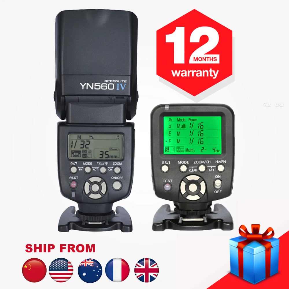 Yongnuo YN560-TX YN560TX Wireless Flash Controller + YN560IV YN560IV YN5-560IV Speedlight for Nikon Camera D7100 D600 D800
Yongnuo YN560-TX YN560TX Wireless Flash Controller + YN560IV YN560IV YN5-560IV Speedlight for Nikon Camera D7100 D600 D800