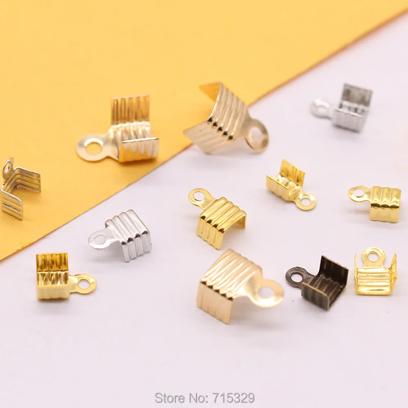 100p Gold silver Bnz plated Hooks Fold over crimps Clamp Clip Loop beads caps Connector Fastening Cord end Tips jewelry findings
100p Gold silver Bnz plated Hooks Fold over crimps Clamp Clip Loop beads caps Connector Fastening Cord end Tips jewelry findings