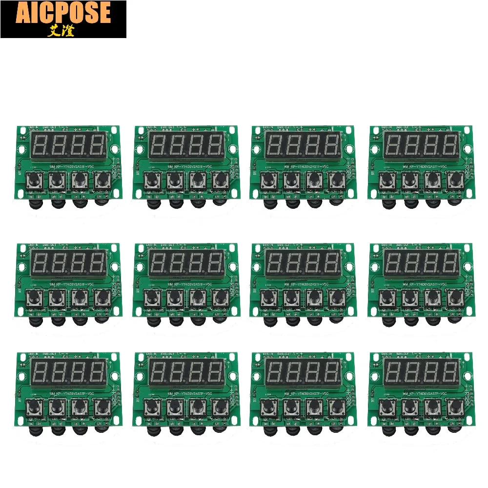 12 шт. 54x3 Вт 18x12 24x12 12x12 LED PAR материнская плата напряжение 36 в par led rgbw 4в1 постоянного