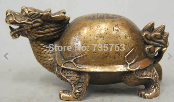 001311 6" Chinese Fengshui Copper Dragon Turtle Tortoise Tortoise Shou Statue Sculpture
001311 6" Chinese Fengshui Copper Dragon Turtle Tortoise Tortoise Shou Statue Sculpture