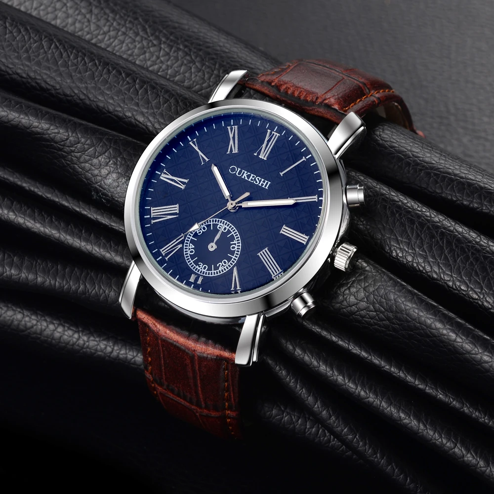 OUKESHI Roman Style Men Watch Top Brand Luxury Leather Strap Quartz Wristwatch Fashion Business Boutique Male Watches Relojes
OUKESHI Roman Style Men Watch Top Brand Luxury Leather Strap Quartz Wristwatch Fashion Business Boutique Male Watches Relojes