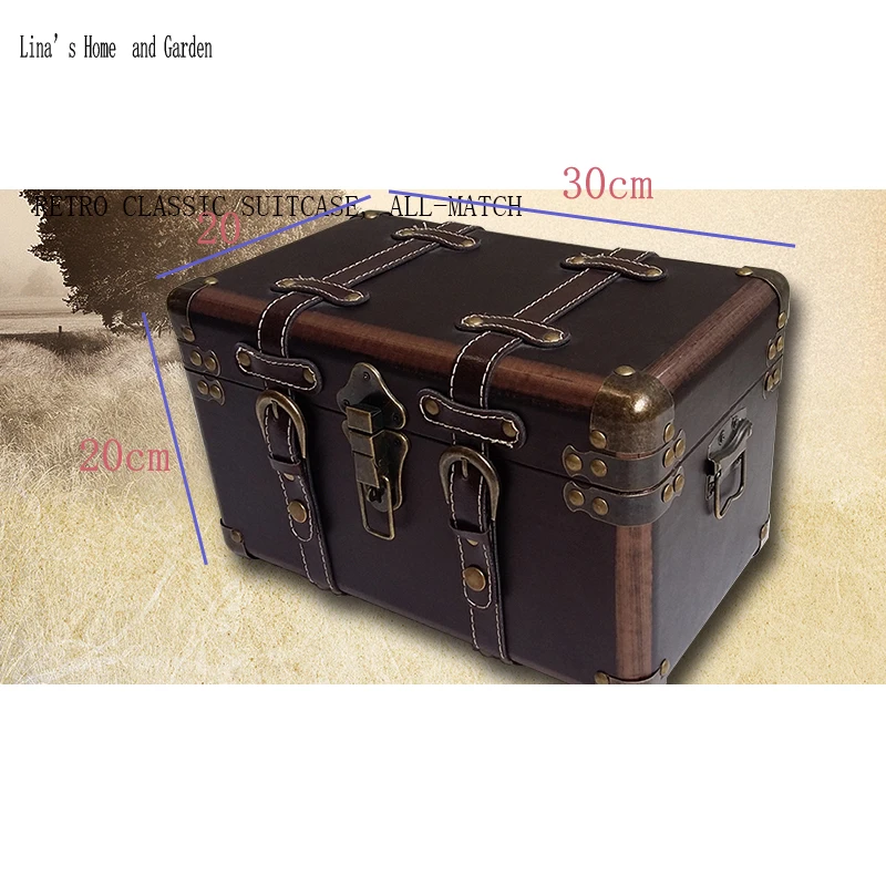 classic handmade antique decorative vintage storage chest trunk (3)
