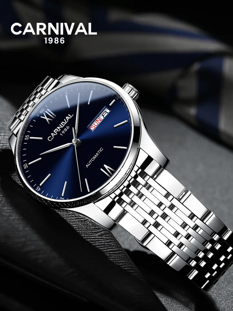 Carnival Watch Men's Mechanical Watch Automatic Waterproof Top Luxury Brand Ultra-thin Mens Watch 2019 New
Carnival Watch Men's Mechanical Watch Automatic Waterproof Top Luxury Brand Ultra-thin Mens Watch 2019 New