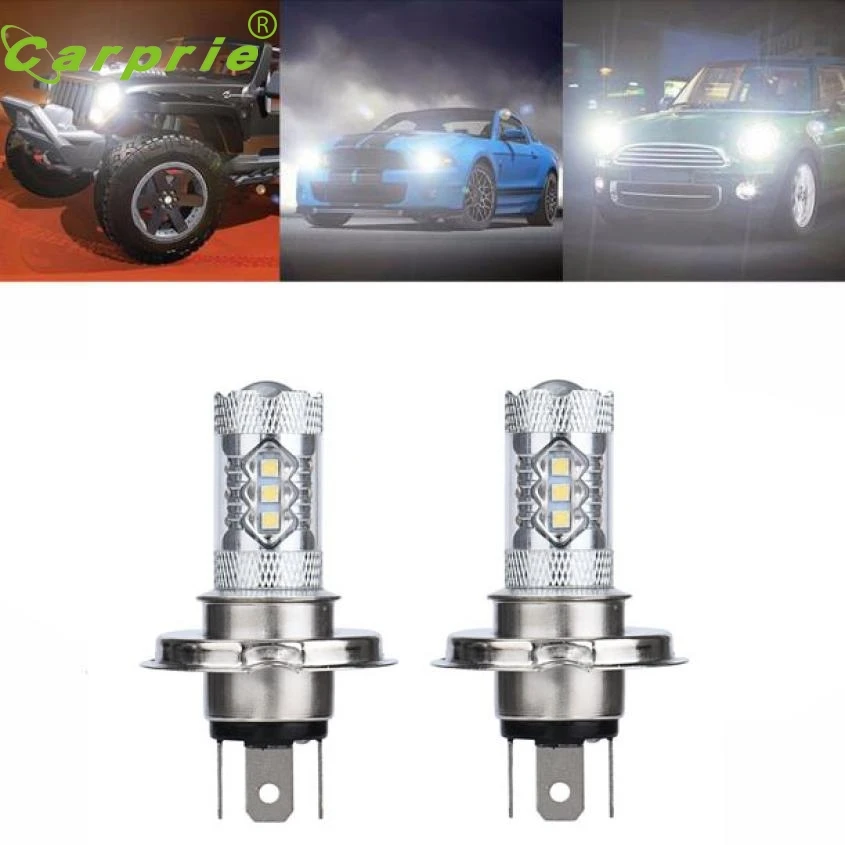 Car-styling 1pair White H4 80W 9003 HB2 LED Fog Light Bulb 1500LM High Low Beam Headlightor28 
Car-styling 1pair White H4 80W 9003 HB2 LED Fog Light Bulb 1500LM High Low Beam Headlightor28