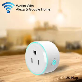 10A WiFi 2.4GHz Mini Plug APP Remote Control Timing Smart Socket Works with Alexa&Google Home&Colorful Breathing Light US Plug
10A WiFi 2.4GHz Mini Plug APP Remote Control Timing Smart Socket Works with Alexa&Google Home&Colorful Breathing Light US Plug