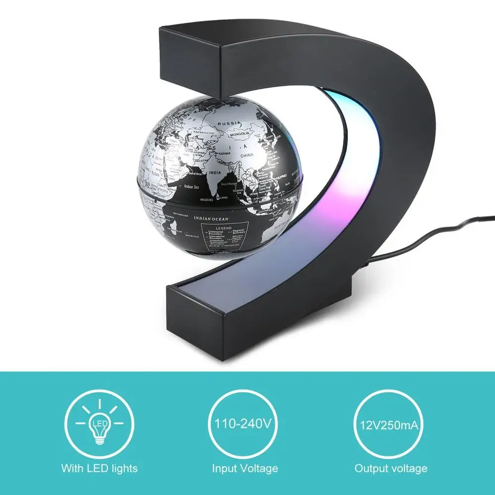 New Arrival 1Pcs Novelty Decoration Magnetic Levitation Floating Teach Education Globe World Map Decoration Santa Gift US Plug
New Arrival 1Pcs Novelty Decoration Magnetic Levitation Floating Teach Education Globe World Map Decoration Santa Gift US Plug