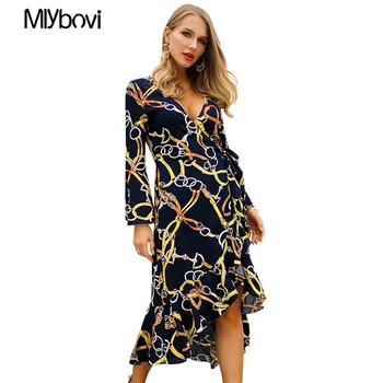 Printed Wrap Bandage Dress for Women V Neck Spring Women Dress Long Femme Dress Women 2019 Summer Long Sleeve Dresses Vestidos
Printed Wrap Bandage Dress for Women V Neck Spring Women Dress Long Femme Dress Women 2019 Summer Long Sleeve Dresses Vestidos