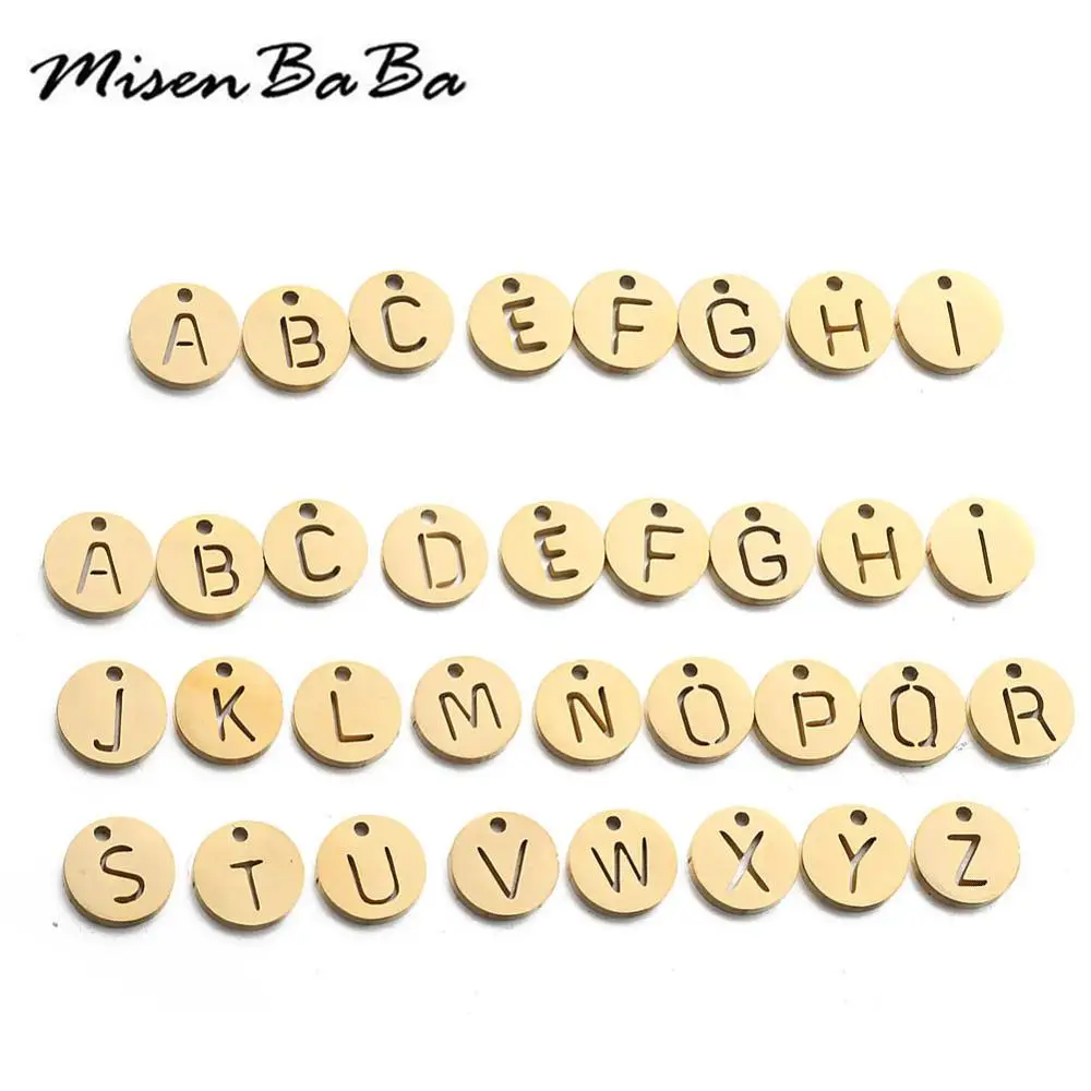 Charms Gold Silver Color Stainless Steel Tag Round Letter Charms For Jewelry Making DIY Letter Pendants
Charms Gold Silver Color Stainless Steel Tag Round Letter Charms For Jewelry Making DIY Letter Pendants