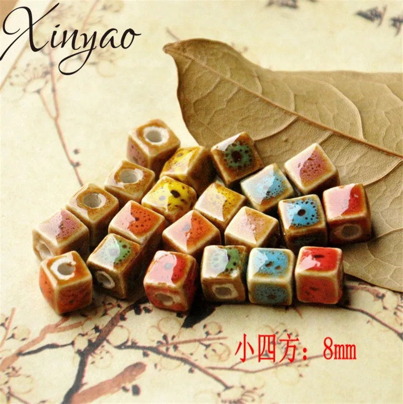 XINYAO 30pcs/lot 8mm Flower Glaze Square Ceramic Beads Handmade Bead With Big Hole for Women DIY Bracelets Jewelry Making F0984
XINYAO 30pcs/lot 8mm Flower Glaze Square Ceramic Beads Handmade Bead With Big Hole for Women DIY Bracelets Jewelry Making F0984