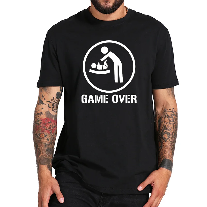EU Size 100% Cotton To Be Best Dad Game Over Father Day Gift Creative Meaningful Design Comfortable T-shirt
EU Size 100% Cotton To Be Best Dad Game Over Father Day Gift Creative Meaningful Design Comfortable T-shirt