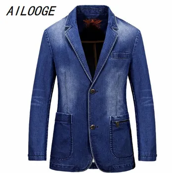 AILOOGE Spring Mens Brand Clothing Denim Blazers Jacket Plus Size M~3XL Blue Jean Coat Slim Fit Casual Overcoat CLOTHES Cotton
AILOOGE Spring Mens Brand Clothing Denim Blazers Jacket Plus Size M~3XL Blue Jean Coat Slim Fit Casual Overcoat CLOTHES Cotton