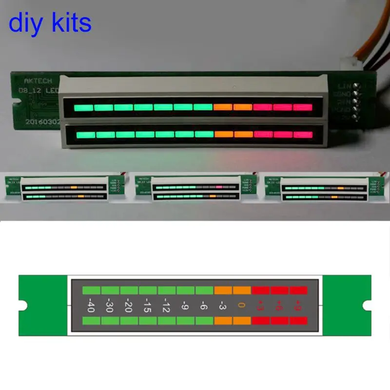 Mini Dual 12 Level indicator VU Meter Stereo Amplifier Board Adjustable light Speed Board With AGC Mode Diy KITS
Mini Dual 12 Level indicator VU Meter Stereo Amplifier Board Adjustable light Speed Board With AGC Mode Diy KITS