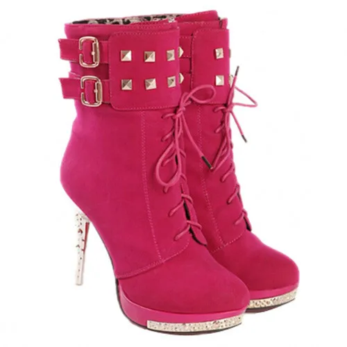 TEXU Hot Sexy Women Platform Pumps Stiletto rivet High Heels Ankle Boots Shoes 35-39
TEXU Hot Sexy Women Platform Pumps Stiletto rivet High Heels Ankle Boots Shoes 35-39