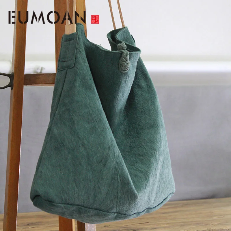 EUMOAN Cloth bag Literary Cotton hemp shoulder handbag, large capacity leisure canvas bag, female retro bag
EUMOAN Cloth bag Literary Cotton hemp shoulder handbag, large capacity leisure canvas bag, female retro bag