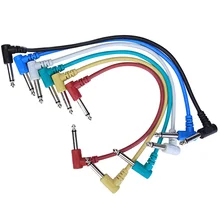 6Pcs Effect Pedal Audio Plug Patch Cable Lead Angle Right Angle 90 Degree Connectors for Bass Guitar Cord
6Pcs Effect Pedal Audio Plug Patch Cable Lead Angle Right Angle 90 Degree Connectors for Bass Guitar Cord