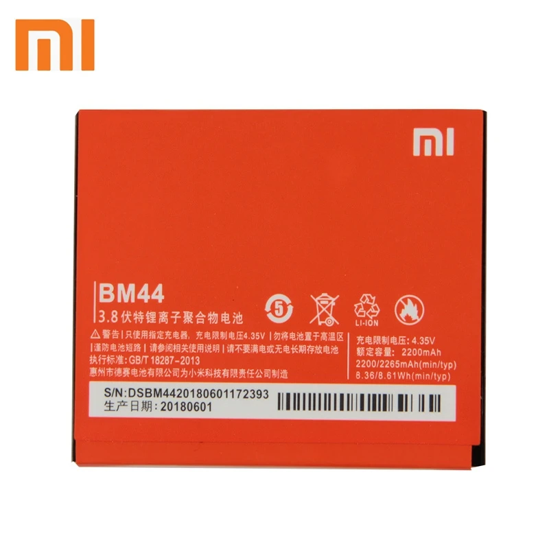 Xiao Mi Xiaomi Mi BM44 Phone Battery For Xiao mi Redmi2 Redmi1S 2A Redmi2A 1S BM44 2265mAh Original Replacement Battery 
Xiao Mi Xiaomi Mi BM44 Phone Battery For Xiao mi Redmi2 Redmi1S 2A Redmi2A 1S BM44 2265mAh Original Replacement Battery