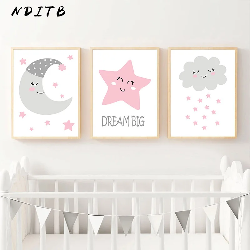 Moon Star Cloud Art Canvas Poster Cartoon Nursery Wall Painting Print Decorative Picture Nordic Kid Baby Bedroom Decoration
Moon Star Cloud Art Canvas Poster Cartoon Nursery Wall Painting Print Decorative Picture Nordic Kid Baby Bedroom Decoration