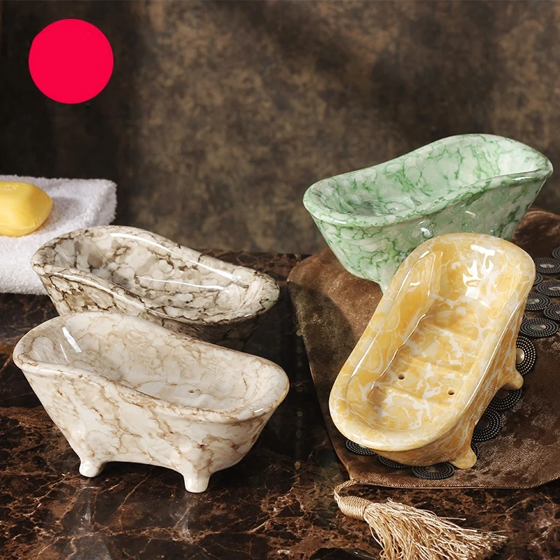 Classic bathtub shape ceramic Soap storage box Imitate marble Bathroom case Soap storage dish
Classic bathtub shape ceramic Soap storage box Imitate marble Bathroom case Soap storage dish