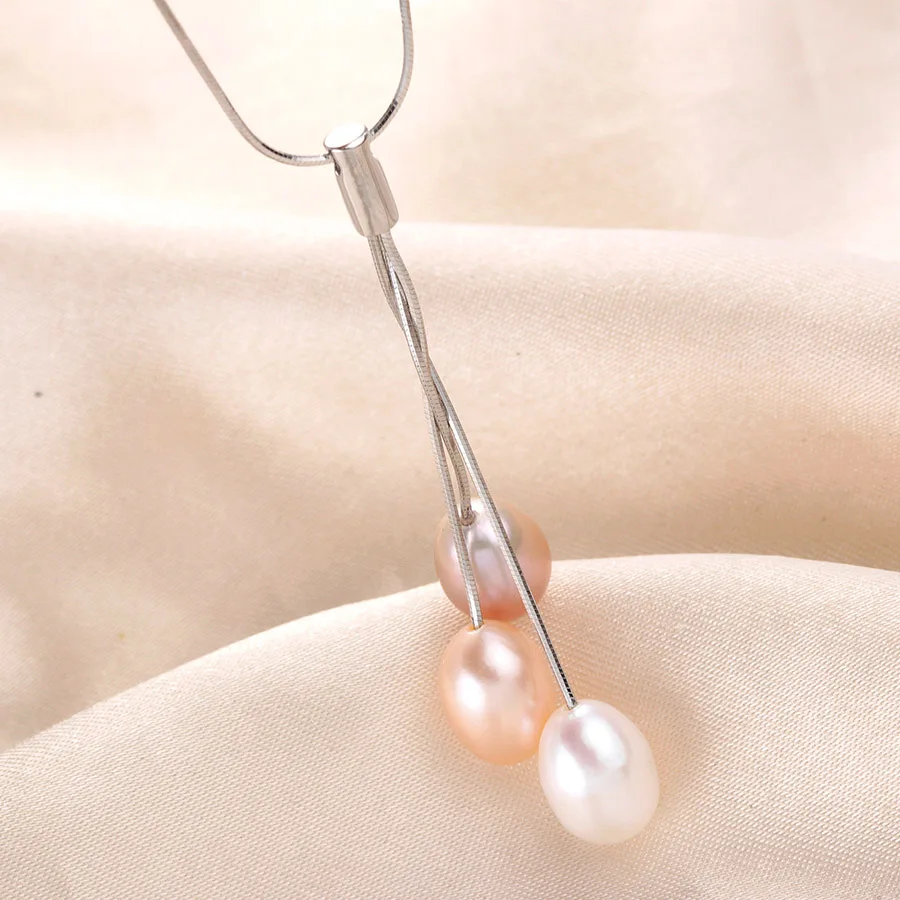 Clearance Sale !! Fashion Silver 925 Tassel Women Pendants 100% Natural Freshwater Pearl Necklace Elegant Pearl Jewelry With Box
Clearance Sale !! Fashion Silver 925 Tassel Women Pendants 100% Natural Freshwater Pearl Necklace Elegant Pearl Jewelry With Box