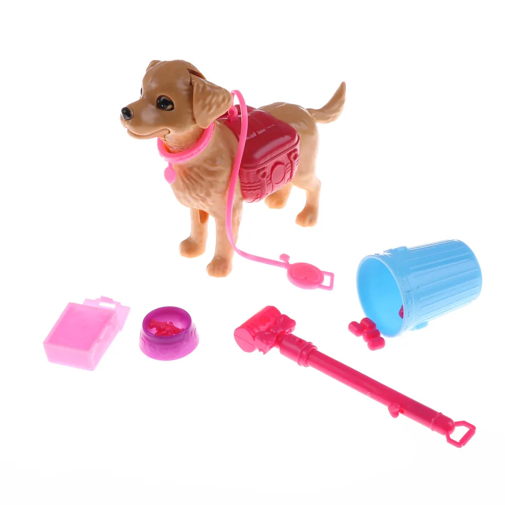 Cute Plastic Dog Pet Sets Dog Food Bones Outside Puppet Toy For Barbie Ken Doll Play House Early Education 1:6 Dollhouse Access
Cute Plastic Dog Pet Sets Dog Food Bones Outside Puppet Toy For Barbie Ken Doll Play House Early Education 1:6 Dollhouse Access