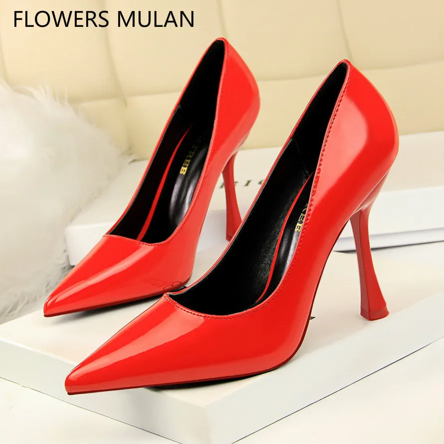 2018 EarlySpring Fashion New Sexy Pointed Toe Slip On Pumps Red Pink Black White Ptent Leather Shoes High Heels LadyFootwear
2018 EarlySpring Fashion New Sexy Pointed Toe Slip On Pumps Red Pink Black White Ptent Leather Shoes High Heels LadyFootwear