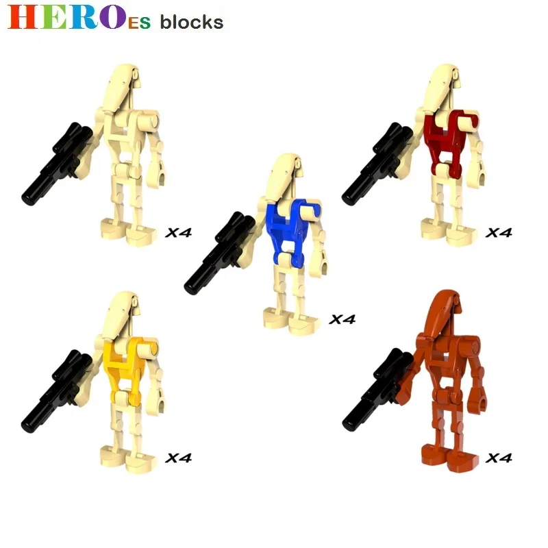 4 Star Wars Battle Droid Building Blocks Combat Robot Storm Trooper Battle Droid RO-GR K-2SO Figure Bricks Toy Compatible Legoed
4 Star Wars Battle Droid Building Blocks Combat Robot Storm Trooper Battle Droid RO-GR K-2SO Figure Bricks Toy Compatible Legoed