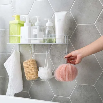 OTHERHOUSE Bathroom Storage Shelf Rack With Hooks Hangers Bath Basket Soap Cosmetic Shampoo Holder Shower Caddy Wall Shelves
OTHERHOUSE Bathroom Storage Shelf Rack With Hooks Hangers Bath Basket Soap Cosmetic Shampoo Holder Shower Caddy Wall Shelves