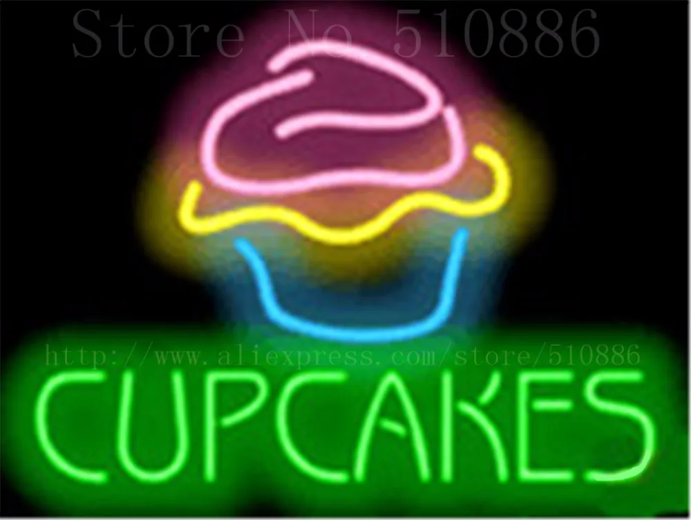 Cupcakes NEON SIGN REAL GLASS BEER BAR PUB LIGHT SIGNS store display bakery dessert pastry food cake Advertising Lights 17*14"
Cupcakes NEON SIGN REAL GLASS BEER BAR PUB LIGHT SIGNS store display bakery dessert pastry food cake Advertising Lights 17*14"