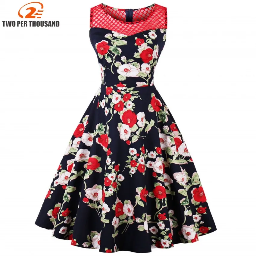 1950s Summer Vintage Dress O Neck Hollow Out Mesh Patchwork Pin Up Party Dress Elegant Female Retro Dresses
1950s Summer Vintage Dress O Neck Hollow Out Mesh Patchwork Pin Up Party Dress Elegant Female Retro Dresses
