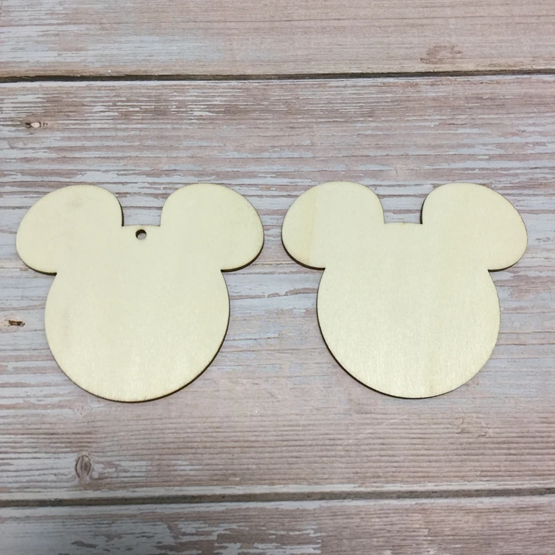 30 mouse head plain unfinished wood DIY craft (4)