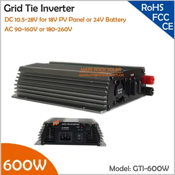 600W Grid Tie Micro Inverter, 10.5-28V DC Suitable for 18V Solar Panel or Wind Turbine with CE, ROHS, FCC approved
600W Grid Tie Micro Inverter, 10.5-28V DC Suitable for 18V Solar Panel or Wind Turbine with CE, ROHS, FCC approved