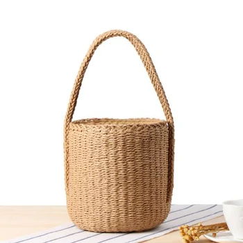Fashion Summer Beach ins straw bag Bohemian solid rope crochet bag Travel Leisure Woven Bucket Handbags Knitting Crossbody Bag
Fashion Summer Beach ins straw bag Bohemian solid rope crochet bag Travel Leisure Woven Bucket Handbags Knitting Crossbody Bag