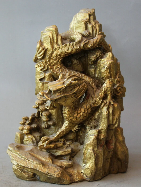 Fast shipping USPS to USA S1939 8" Chinese Brass success tree hill mountain Zodiac Year Dragon sculpture Statue
Fast shipping USPS to USA S1939 8" Chinese Brass success tree hill mountain Zodiac Year Dragon sculpture Statue