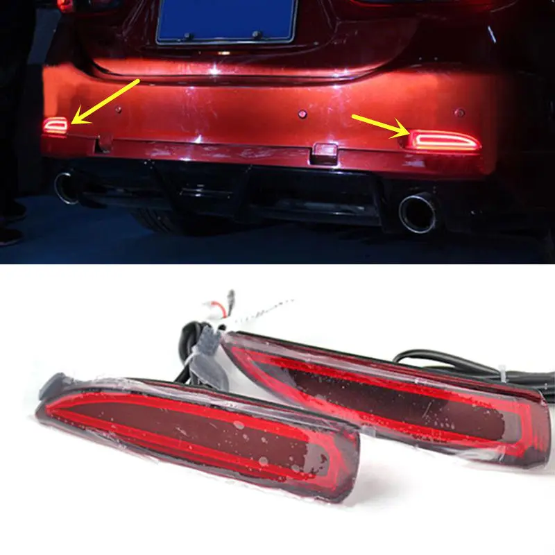 For MAZDA 6 2014-2016 2pcs Rear bumper lights Brake Highlight with turn signals
For MAZDA 6 2014-2016 2pcs Rear bumper lights Brake Highlight with turn signals