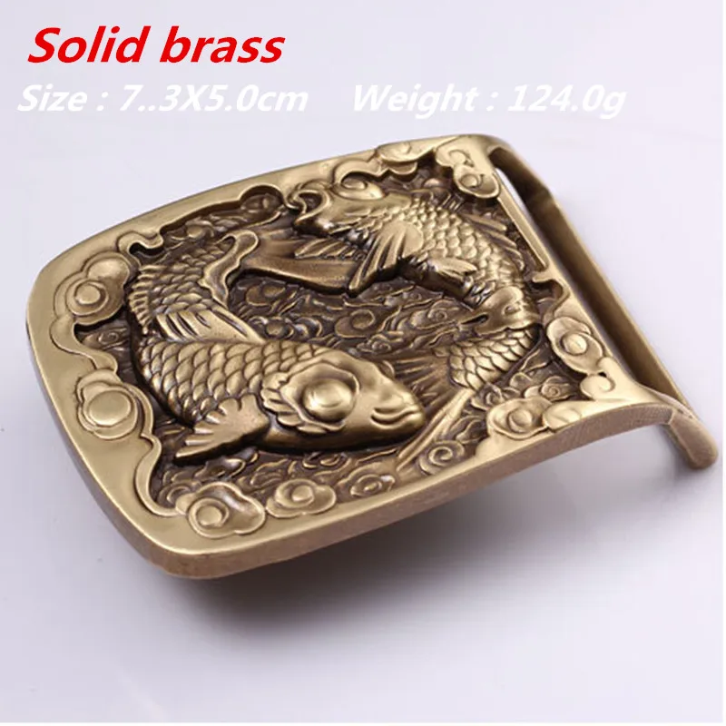 Retail 2016 New Style High quality Solid brass Cool 3D Fish Belt Buckle Fit 4cm Wide belt Fashion Men Women Jeans accessories
Retail 2016 New Style High quality Solid brass Cool 3D Fish Belt Buckle Fit 4cm Wide belt Fashion Men Women Jeans accessories