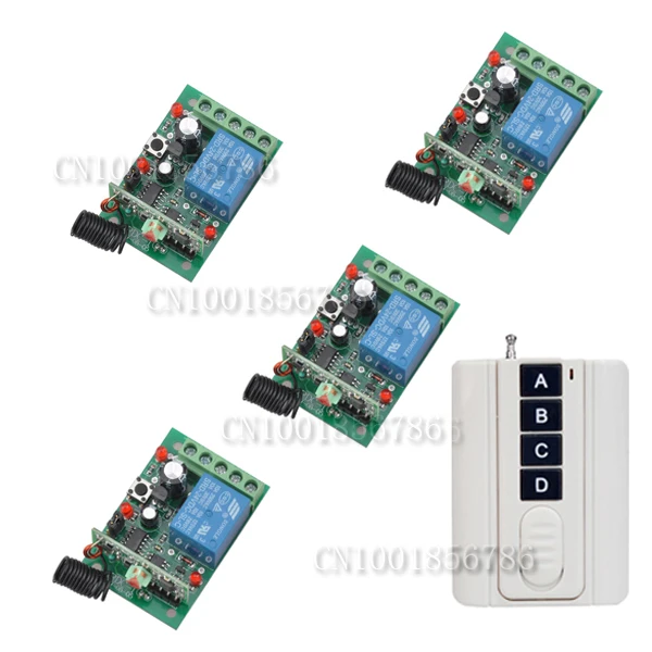 220V 1CH(Channel) wireless switch remote control switch system &controller 4Receiver&1Transmitter 1000W Toggle /Momentary
220V 1CH(Channel) wireless switch remote control switch system &controller 4Receiver&1Transmitter 1000W Toggle /Momentary