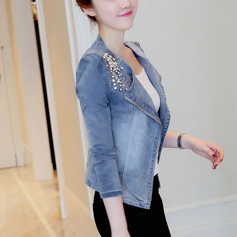 HEE GRAND Jeans Jackets Women Casacos Feminino Slim Crystal Patchwork Denim Lady Elegant Vintage Jacket Coat Dropshiping WWJ958
HEE GRAND Jeans Jackets Women Casacos Feminino Slim Crystal Patchwork Denim Lady Elegant Vintage Jacket Coat Dropshiping WWJ958