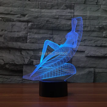 Creative beach sunbathing shape design 3D night light 7 Changing Colors LED lighting Lamp as decor or gift
Creative beach sunbathing shape design 3D night light 7 Changing Colors LED lighting Lamp as decor or gift