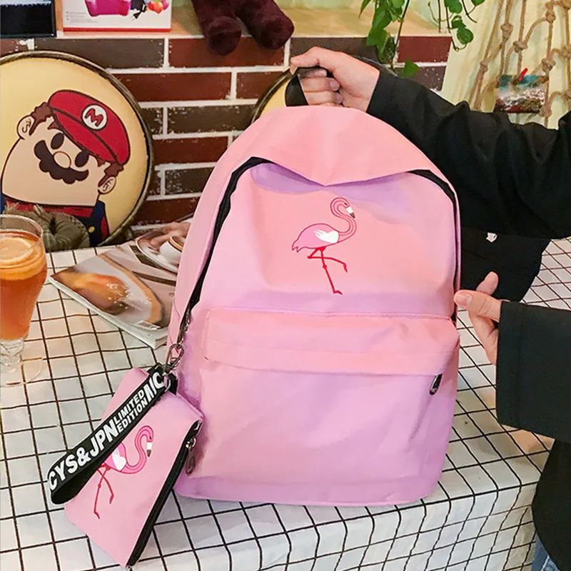 Female Travel Backpacks Brand Women Simple Flamingo Printing Backpack School Bags For Teenage Girls Laptop Casual Rucksack
Female Travel Backpacks Brand Women Simple Flamingo Printing Backpack School Bags For Teenage Girls Laptop Casual Rucksack