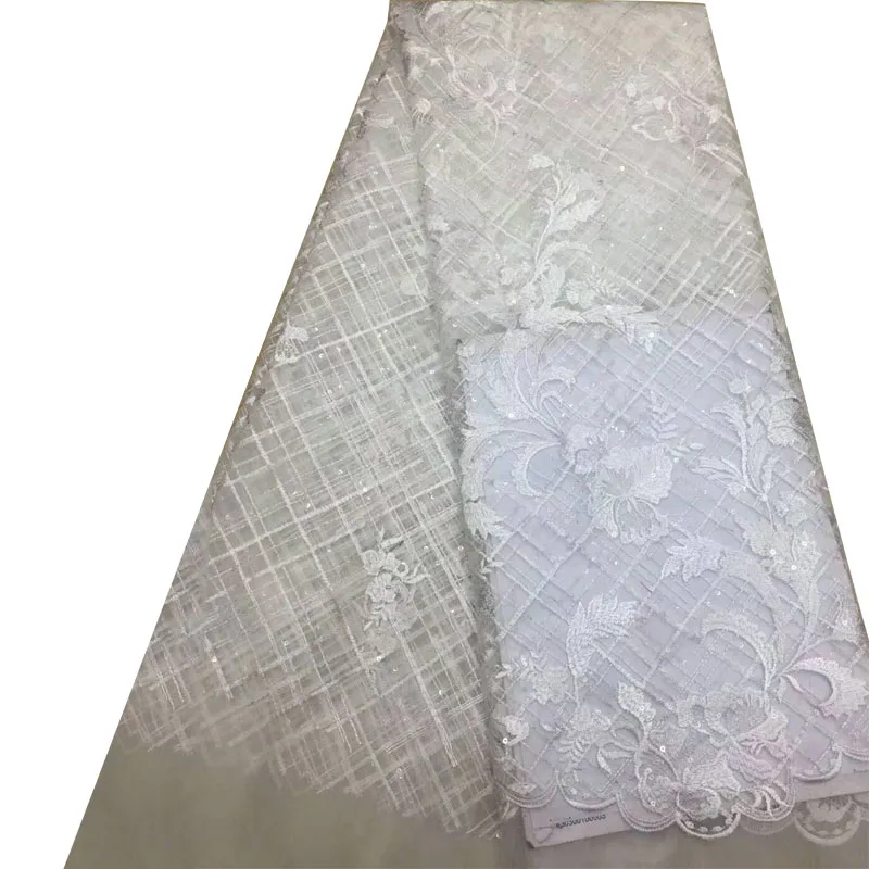 White Sequins french net lace fabric 2018 Hot selling african tulle lace sequins fabric for wedding dress 5yards/lot A884-2
White Sequins french net lace fabric 2018 Hot selling african tulle lace sequins fabric for wedding dress 5yards/lot A884-2