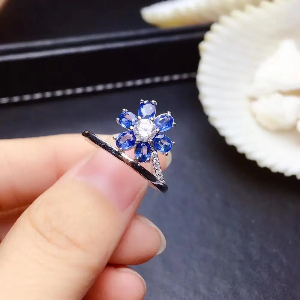 Fashion Lovely Branch Flower Natural blue sapphire gem Ring S925 Silver Natural Gemstone Ring Women girl party gift fine Jewelry
Fashion Lovely Branch Flower Natural blue sapphire gem Ring S925 Silver Natural Gemstone Ring Women girl party gift fine Jewelry
