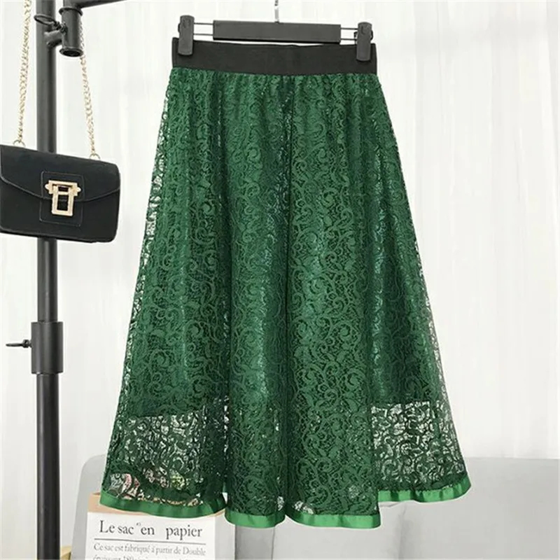 New Fashion Lace Skirts Women's Black Gray White Adult Tulle Skirt Spring Summer Elastic High Waist Vintage Zipper Midi Skirt
New Fashion Lace Skirts Women's Black Gray White Adult Tulle Skirt Spring Summer Elastic High Waist Vintage Zipper Midi Skirt