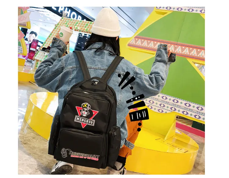 Menghuo Fashion Backpack School Bags for Teenage Girls Cute Travel Shoulder Backpack Bags Oxford Print Rucksack Laptop Backpack_11