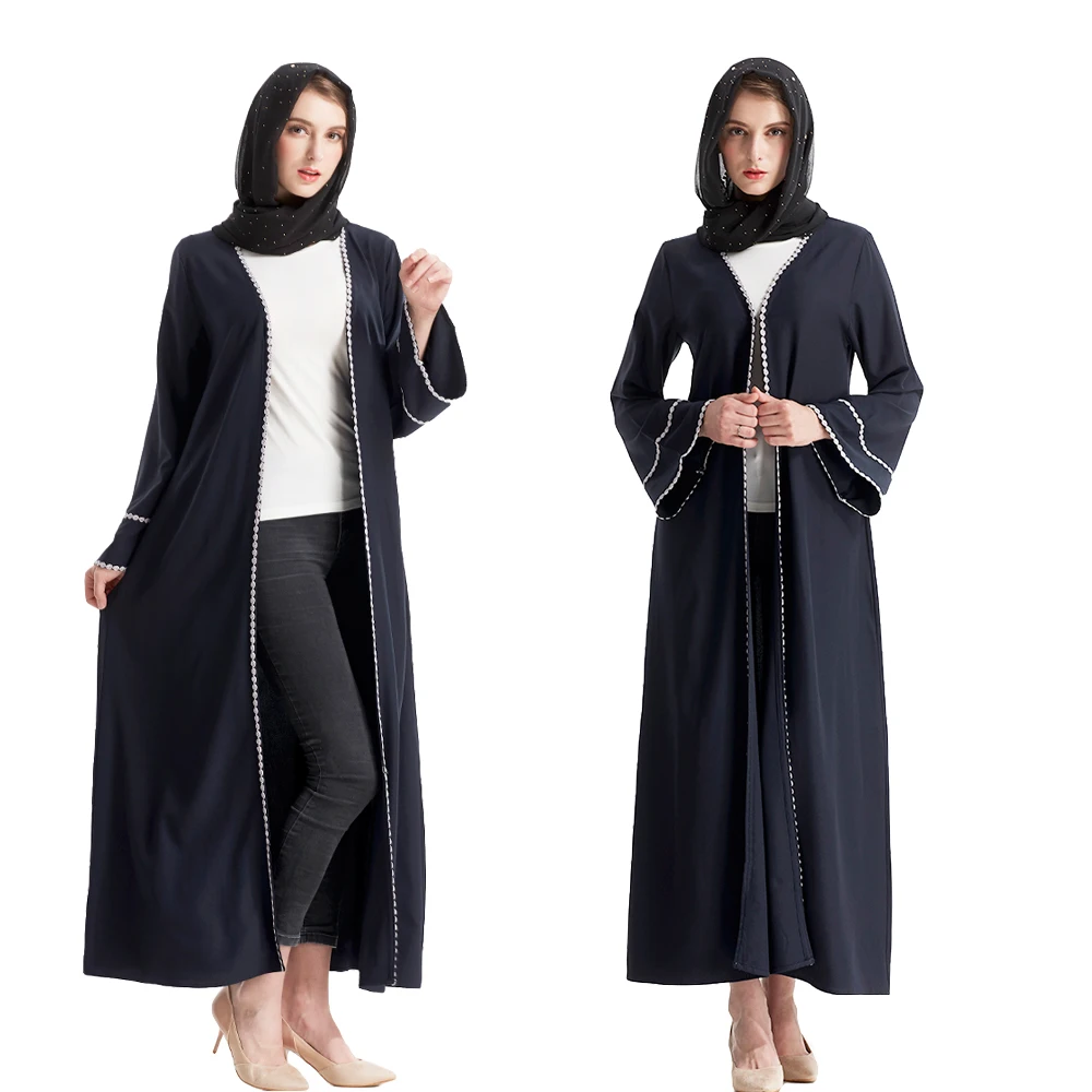 Abaya Muslim Open Front Cardigan Long Sleeve Fashion Islamic Vintage Jilbab Turkish Middle East Robe Dresses Maxi Clothing New
Abaya Muslim Open Front Cardigan Long Sleeve Fashion Islamic Vintage Jilbab Turkish Middle East Robe Dresses Maxi Clothing New