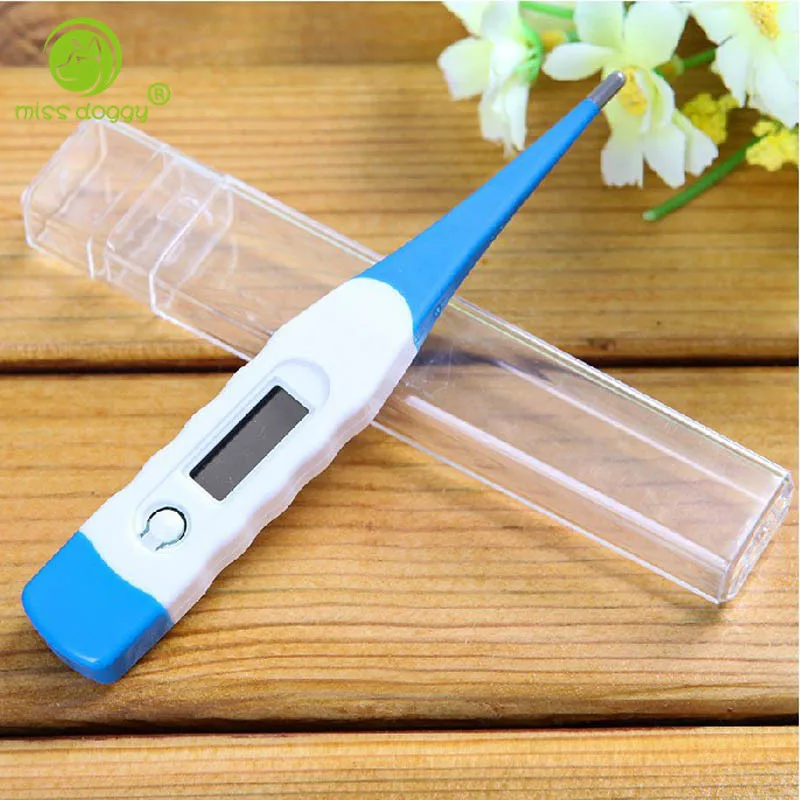 Image Free shipping New Rectal Digital Dog Thermometer Display Temperature Adult Portable Pet Products