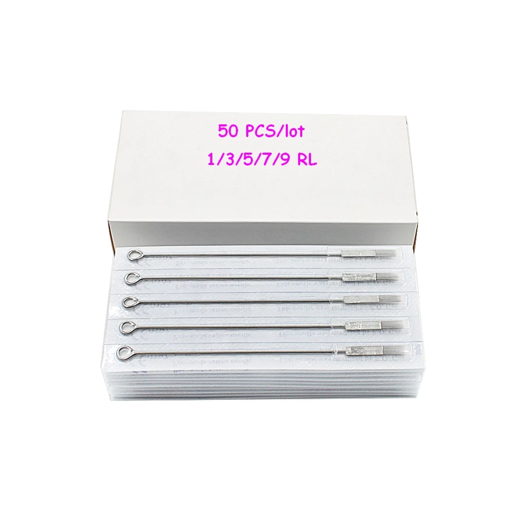50 pcs Mixed Sizes Round Liner Tattoo Needles for Standard Rotary Tattoo Machines & Needle Tips 1/3/5/7/9 RL
50 pcs Mixed Sizes Round Liner Tattoo Needles for Standard Rotary Tattoo Machines & Needle Tips 1/3/5/7/9 RL