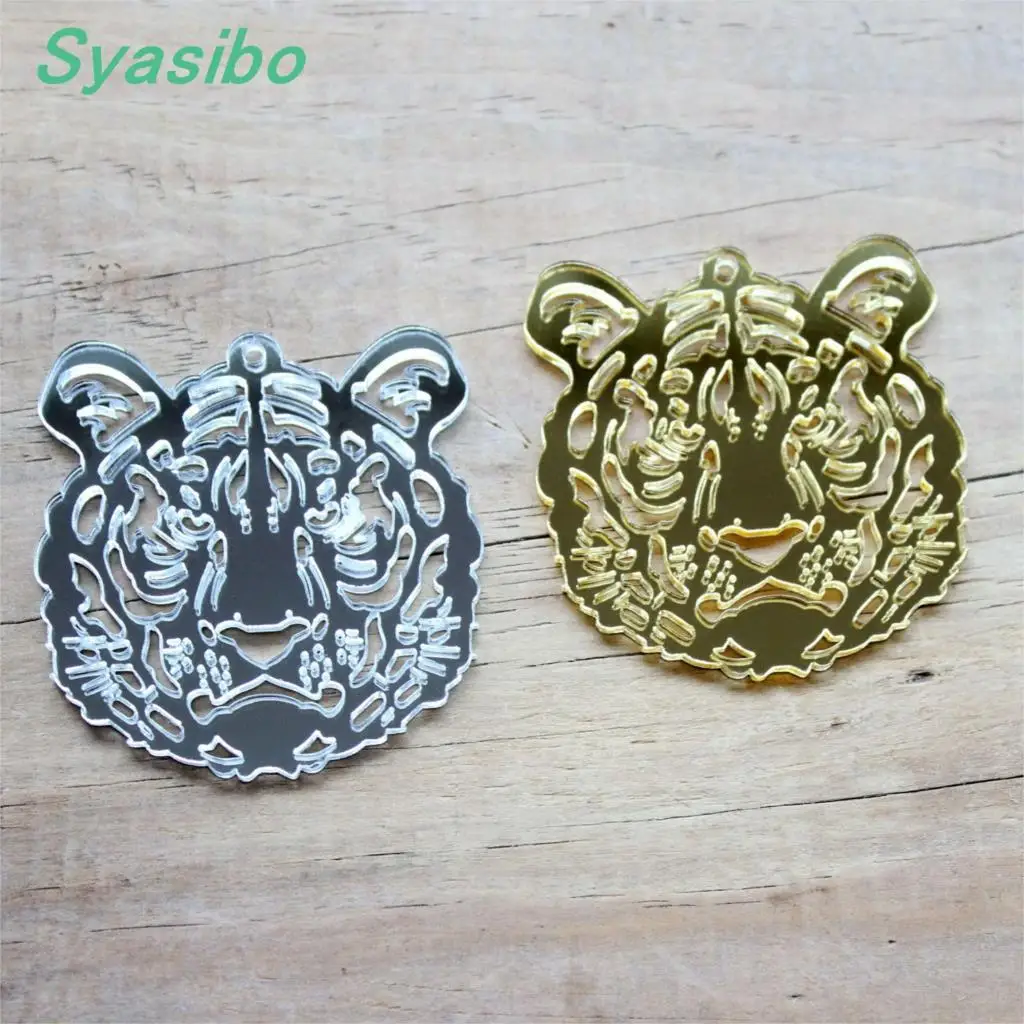 50mm Acrylic Tiger Earrings Party Gifts Black, White, Pink/ Turquois, Yellow, Matt / Mirror Earrings 2" -AC1277
50mm Acrylic Tiger Earrings Party Gifts Black, White, Pink/ Turquois, Yellow, Matt / Mirror Earrings 2" -AC1277